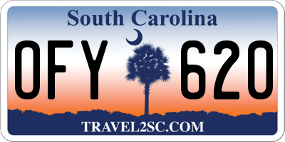 SC license plate OFY620
