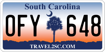 SC license plate OFY648
