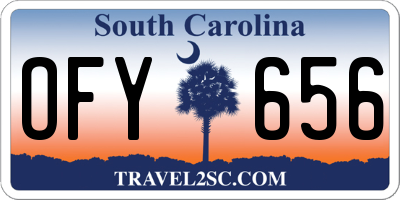 SC license plate OFY656