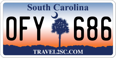 SC license plate OFY686