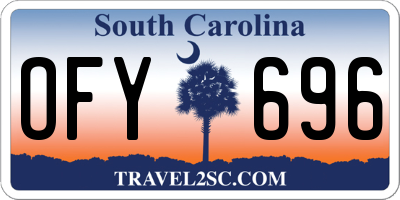 SC license plate OFY696