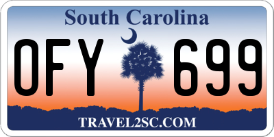SC license plate OFY699