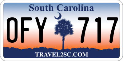 SC license plate OFY717