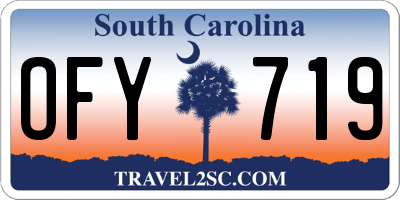 SC license plate OFY719