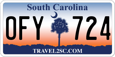 SC license plate OFY724