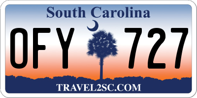 SC license plate OFY727