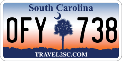 SC license plate OFY738
