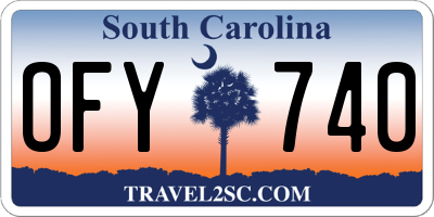 SC license plate OFY740
