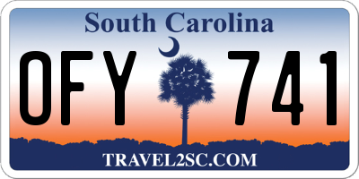SC license plate OFY741