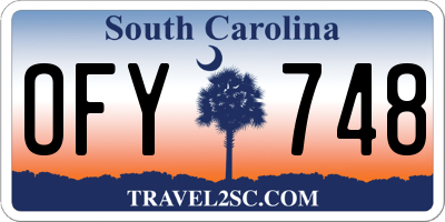 SC license plate OFY748