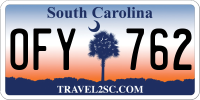 SC license plate OFY762