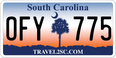 SC license plate OFY775
