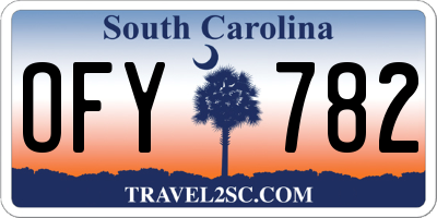 SC license plate OFY782