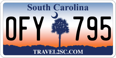 SC license plate OFY795