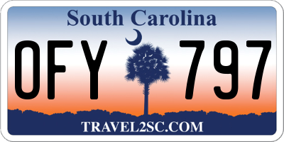 SC license plate OFY797