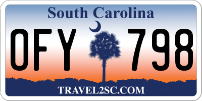 SC license plate OFY798