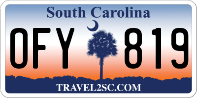 SC license plate OFY819