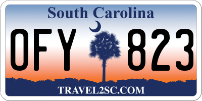 SC license plate OFY823