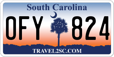 SC license plate OFY824