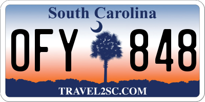 SC license plate OFY848