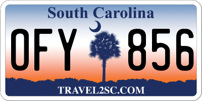 SC license plate OFY856