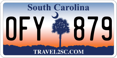 SC license plate OFY879