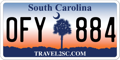 SC license plate OFY884