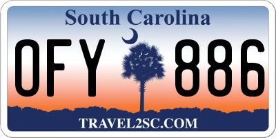 SC license plate OFY886