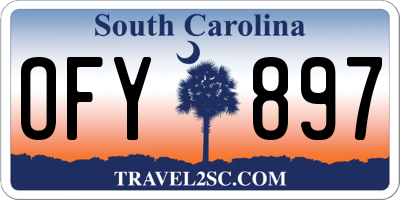 SC license plate OFY897