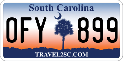SC license plate OFY899