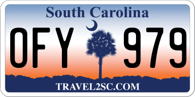 SC license plate OFY979
