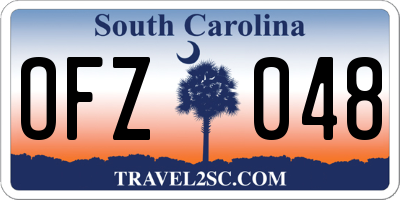 SC license plate OFZ048