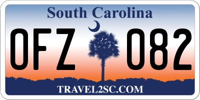 SC license plate OFZ082