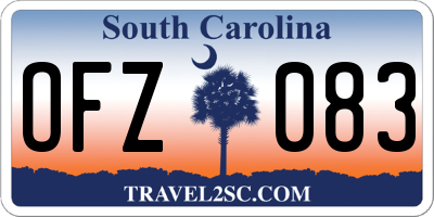 SC license plate OFZ083