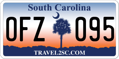 SC license plate OFZ095