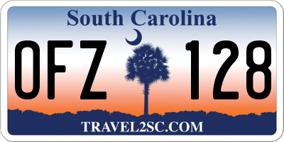 SC license plate OFZ128