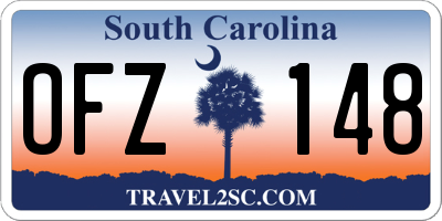 SC license plate OFZ148