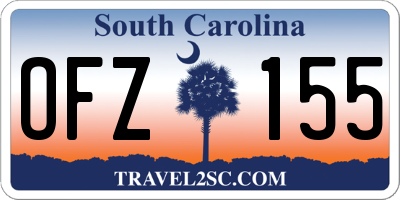 SC license plate OFZ155