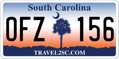 SC license plate OFZ156