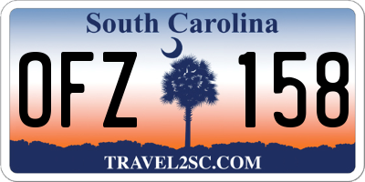 SC license plate OFZ158
