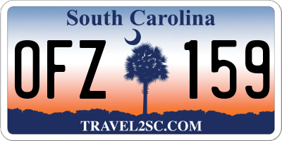 SC license plate OFZ159