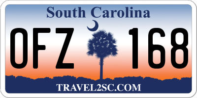 SC license plate OFZ168