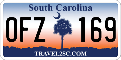 SC license plate OFZ169