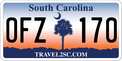 SC license plate OFZ170
