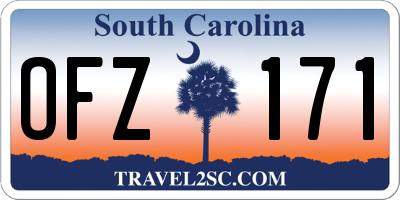 SC license plate OFZ171
