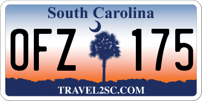 SC license plate OFZ175