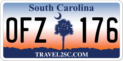SC license plate OFZ176