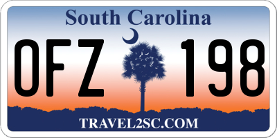 SC license plate OFZ198