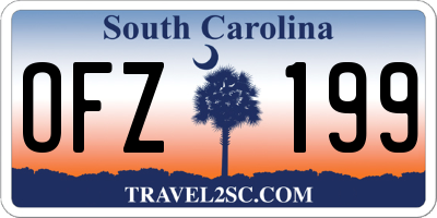 SC license plate OFZ199