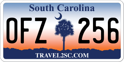 SC license plate OFZ256